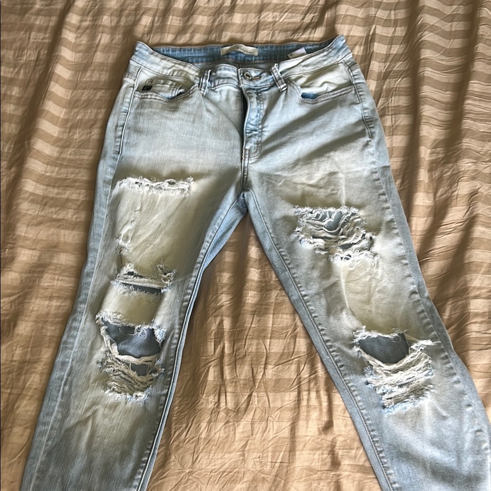 KanCan Blue Skinny Jeans Distressed Style